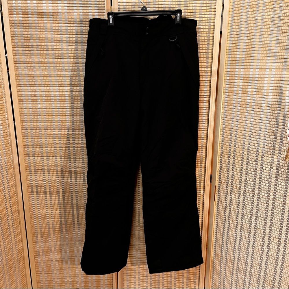 Polar Edge Black Nylon Insulated Ski Snowboard Pants Large